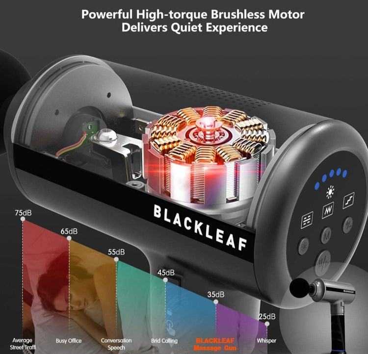 ماساژور تفنگی حرارتی Blackleaf RELAX PRO S Heated