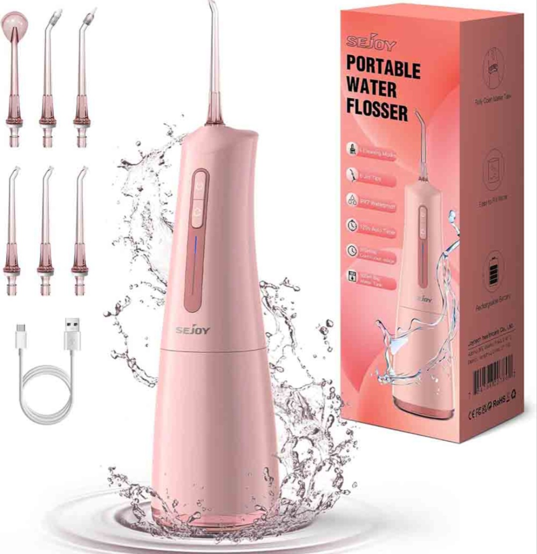 واتر جت دندان Sejoy Water Flosser مخزن 300 میلی‌ لیتر ضد آب IPX7