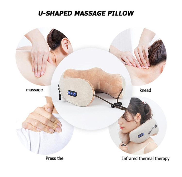 ماساژور گردن و کتف مدل U-SHAPED MASSAGE PILLOW